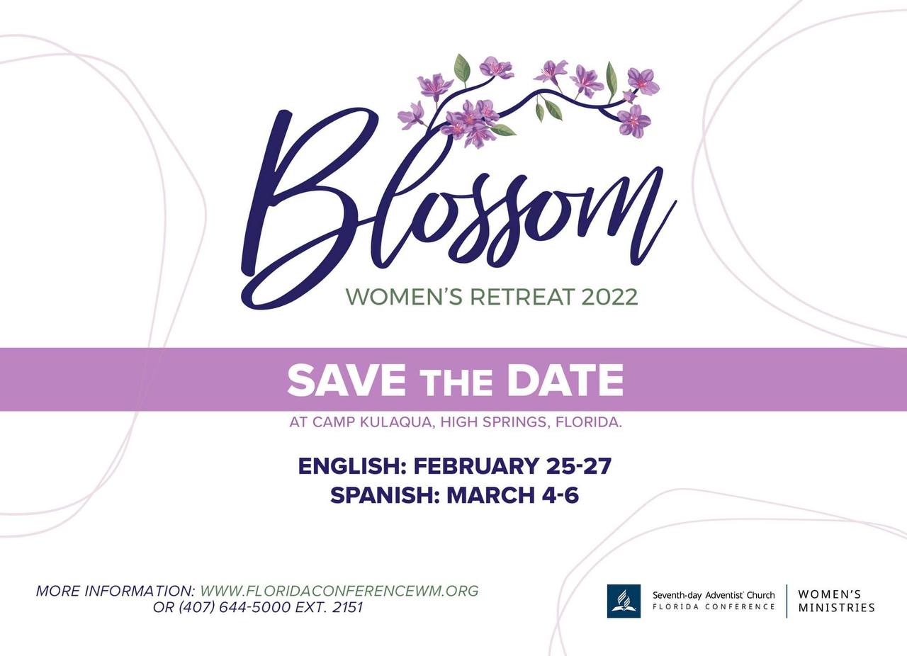 Florida Conference of Seventh-day Adventists 2022 Women's Retreat Flier